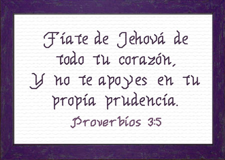 Fiate de Jehova - Proverbios 3:5